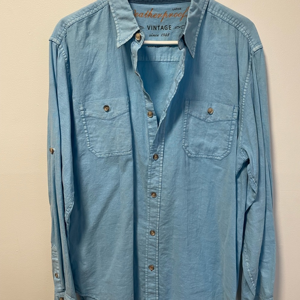 Mens Weatherproof button up
